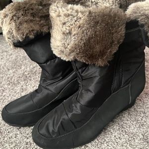 Winter platform boots